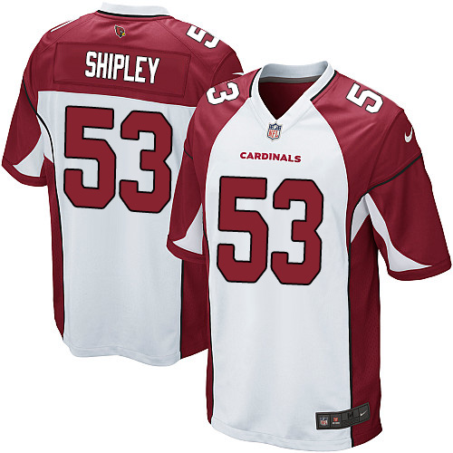 Men's Game A.Q. Shipley Nike Jersey White Road - #53 NFL Arizona Cardinals